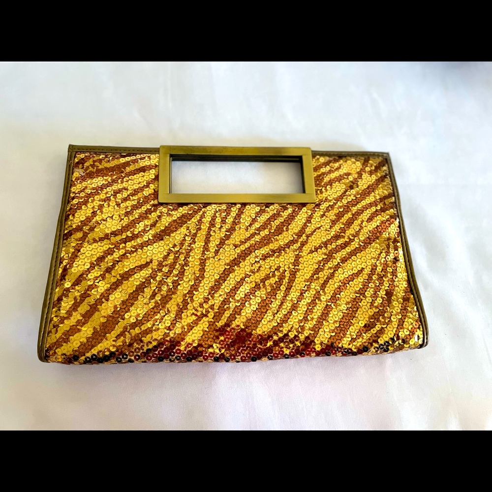 Clutch Gold with glitter